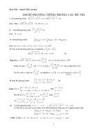 260 bài toán phương trình và hệ phương trình trong ôn thi THPT quốc gia