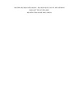 BC thực tập công nghệ tại CÔNG TY TNHH FRIESLANDCAMPINA VIỆT NAM