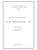  ĐỘ ĐO - TÍCH PHÂN VÀ DUNG LƯỢNG Báo cáo nghiệm thu đề tài khoa họ c cấp cơ sở   