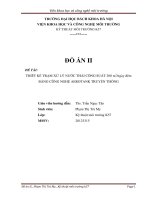 Đồ án thiết kế trạm xử lý nước thải công suất 200 m3ngày đêm bằng công nghệ aerotank truyền thống 
