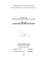 ứng dụng logic mờ trong đánh giá đất đai bền vững