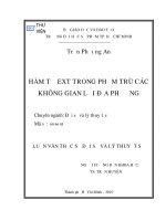 HÀM TỬ EXT TRONG PHẠM TRÙ CÁC KHÔNG GIAN LỒI ĐỊA PHƯƠNG