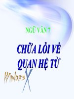 Bài giảng ngữ văn 7 bài 8 chữa lỗi về quan hệ từ 6 