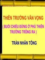 Bài giảng ngữ văn 7 bài 6 buổi chiều đứng ở phủ thiên đường trông ra (thiên trường vãn vọng) 
