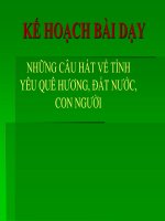 Bài giảng ngữ văn 7 bài 3 những câu hát về tình yêu quê hương, đất nước, con người 6 