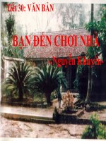 Bài giảng ngữ văn 7 bài 8 bạn đến chơi nhà 9 