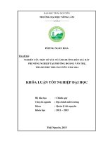 Tiêu đề:NGHIÊN CỨU MỘT SỐ YẾU TỐ ẢNH HƯỞNG ĐẾN GIÁ ĐẤT PHI NÔNG NGHIỆP TẠI PHƯỜNG HOÀNG VĂN THỤ, THÀNH PHỐ THÁI NGUYÊN NĂM 2014