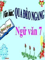 Bài giảng ngữ văn 7 bài 8 qua đèo ngang 7 