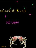 Bài giảng ngữ văn 7 bài 4 những câu hát châm biếm 3 