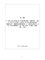 VẬN ĐỘNG TĂNG MỨC ĐÁNH THUẾ MÔI TRƯỜNGVỀ VIỆC SẢN XUẤT VÀ SỬ DỤNG TÚI NI-LONTRONG TỜ TRÌNH CHÍNH PHỦ SỐ 14/TTr-BTC CỦABỘ TÀI CHÍNH VỀ DỰ THẢO LUẬT THUẾ MÔI TRƯỜNG