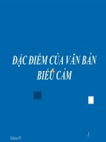 Bài giảng ngữ văn 7 bài 6 đặc điểm của văn bản biểu cảm 2 