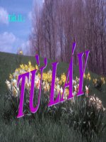 Bài giảng ngữ văn 7 bài 3 từ láy 6 