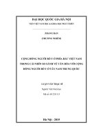 Cộng đồng người bố y ở phía bắc việt nam trong cái nhìn so sánh về văn hóa với cộng đồng người bố y ở tây nam trung quốc 