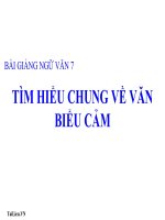 Bài giảng ngữ văn 7 bài 5 tìm hiểu chung về văn biểu cảm 4 