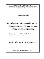 VỀ IĐÊAN NGUYÊN TỐ LIÊN KẾT VÀ TÍNH COFINITE CỦA MÔđUN đỐI đỒNG đIỀU ĐỊA PHƯƠNG