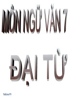 Bài giảng ngữ văn 7 bài 4 đại từ 8 