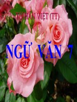 Bài giảng ngữ văn 7 bài 6 từ hán việt (tiếp theo) 