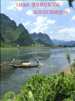 Bài giảng ngữ văn 7 bài 8 qua đèo ngang 12 