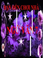 Bài giảng ngữ văn 7 bài 8 bạn đến chơi nhà 8 