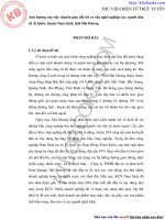 Ảnh hưởng của việc chuyển giao đất tới cơ cấu nghề nghiệp của người dân xã Ái Quốc, huyện Nam Sách, tỉnh Hải Dương