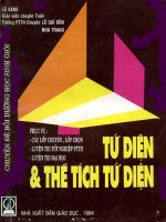 Chuyên đề tứ diện và thể tích tứ diện