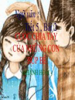 Bài giảng ngữ văn 7 bài 2 cuộc chia tay của những con búp bê 5 