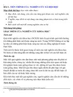 TIẾN TRÌNH CỦA NGHIÊN CỨU XÃ HỘI HỌC