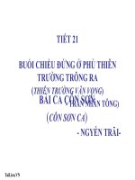 Bài giảng ngữ văn 7 bài 6 buổi chiều đứng ở phủ thiên đường trông ra (thiên trường vãn vọng) 2 
