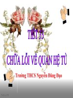 Bài giảng ngữ văn 7 bài 8 chữa lỗi về quan hệ từ 11 