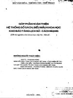 Góp phần hoàn thiện hệ thống sổ sách, biểu mẫu khoa học kho bảo tang lịch sử các mạng