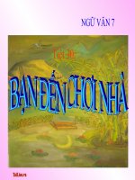 Bài giảng ngữ văn 7 bài 8 bạn đến chơi nhà 3 