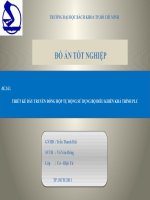 THIẾT KẾ DÂY TRUYỀN ĐÓNG HỘP TỰ ĐỘNG SỬ DỤNG BỘ ĐIỀU KHIỂN KHẢ TRÌNH PLC