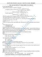 Lý thuyết hóa Vô cơ Cô đọng.