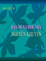 Bài giảng ngữ văn 7 bài 8 bạn đến chơi nhà 15 