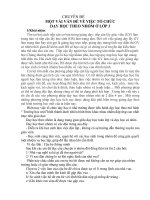 MỘT VÀI VẤN ĐỀ VỀ VIỆC TỔ CHỨC DẠY HỌC THEO NHÓM Ở LỚP 3