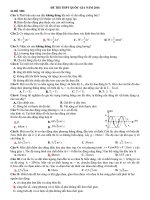 đề thi thử đại học năm 2016