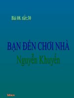 Bài giảng ngữ văn 7 bài 8 bạn đến chơi nhà 6 