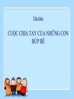Bài giảng ngữ văn 7 bài 2 cuộc chia tay của những con búp bê 