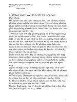 PHƯƠNG PHÁP NHIÊN CỨU XÃ HÔI HỌC