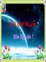 Bài giảng ngữ văn 7 bài 8 qua đèo ngang 4 