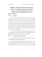 Một sô giải pháp nhằm nâng cao hiệu quả quản lý chi phí sản xuất và tính giá thành sản phẩm tại công ty TNHH nhà nước một thành viên dệt minh khai 