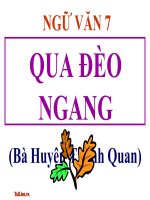 Bài giảng ngữ văn 7 bài 8 qua đèo ngang 3 