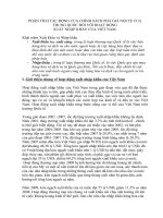 PHÂN TÍCH tác ĐỘNG của CHÍNH SÁCH PHÁ GIÁ nội tệ của TRUNG QUỐC đối với HOẠT ĐỘNG  XUẤT NHẬP KHẨU của VIỆT NAM 