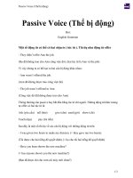 Passive voice (thể bị động) 