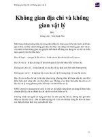 Không gian địa chỉ và không gian vật lý 