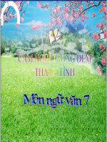 Bài giảng ngữ văn 7 bài 10 cảm nghĩ trong đêm thanh tịnh (tĩnh dạ tứ) 5 