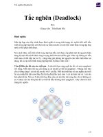 Tắc nghẽn (deadlock) 