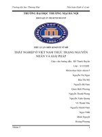 Vấn đề thất nghiệp và tình trạng thất nghiệp ở Việt Nam hiện nay