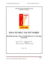 BÁO CÁO THỰC TẬP TỐT NGHIỆP Công ty Cổ phần Kiến trúc và Xây dựng AVITYCO