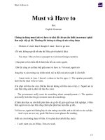 Must và have to 